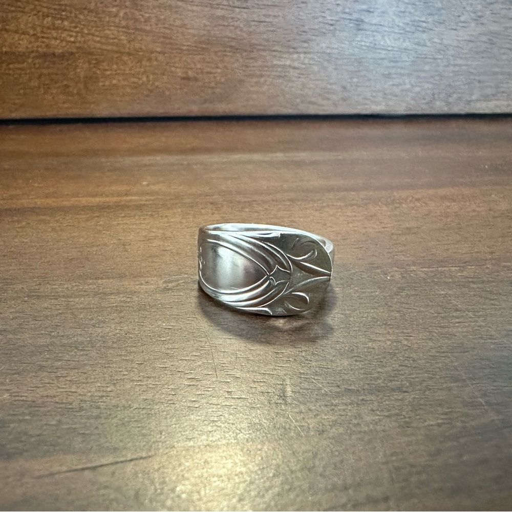 Silver Plated Spoon Ring - Picture 5 of 14